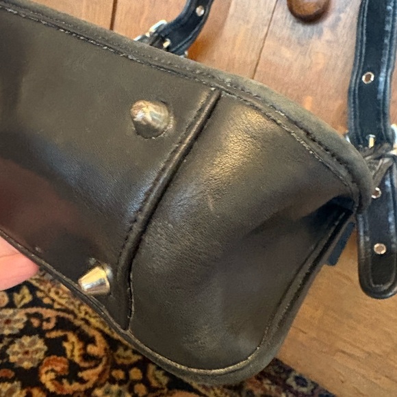 Vintage Coach Black Leather 9966 Legacy Zip Shoulder Bag - Picture 10 of 15